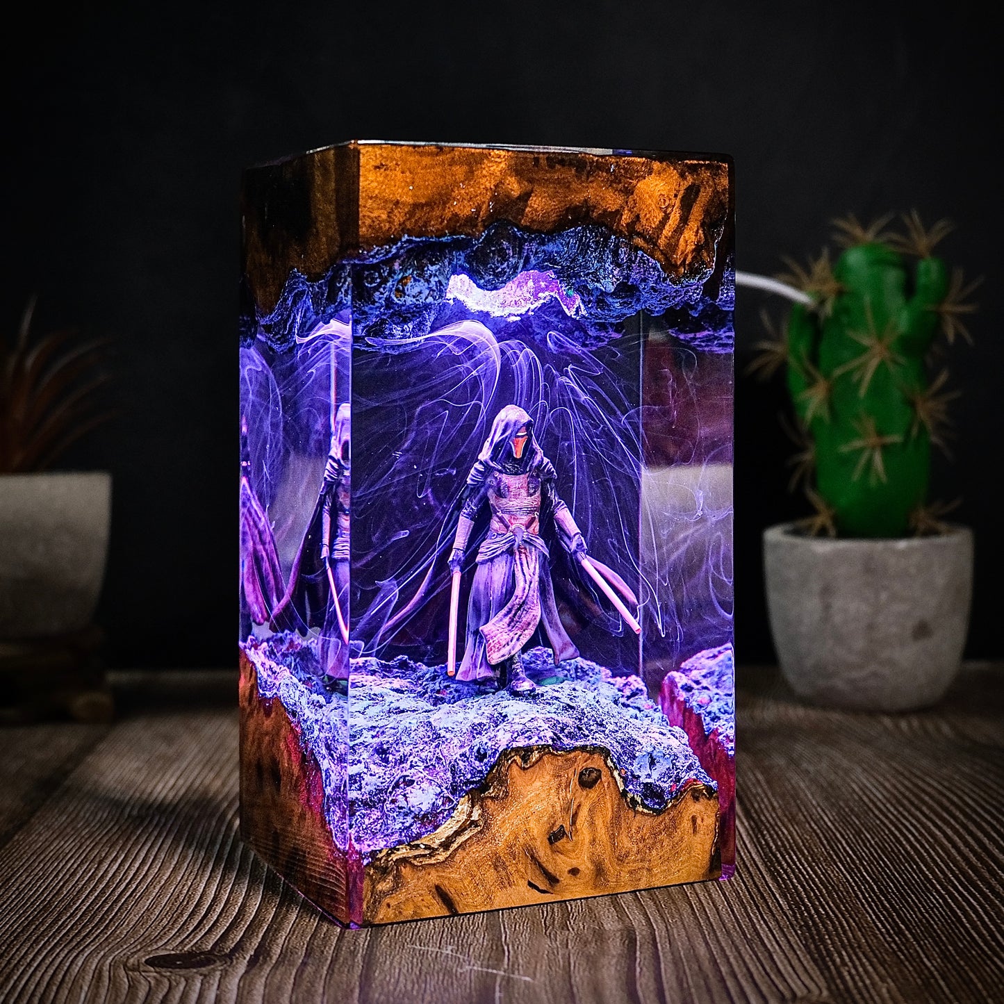 The Prodigal Knight: Galaxy Balance Resin Lamp
