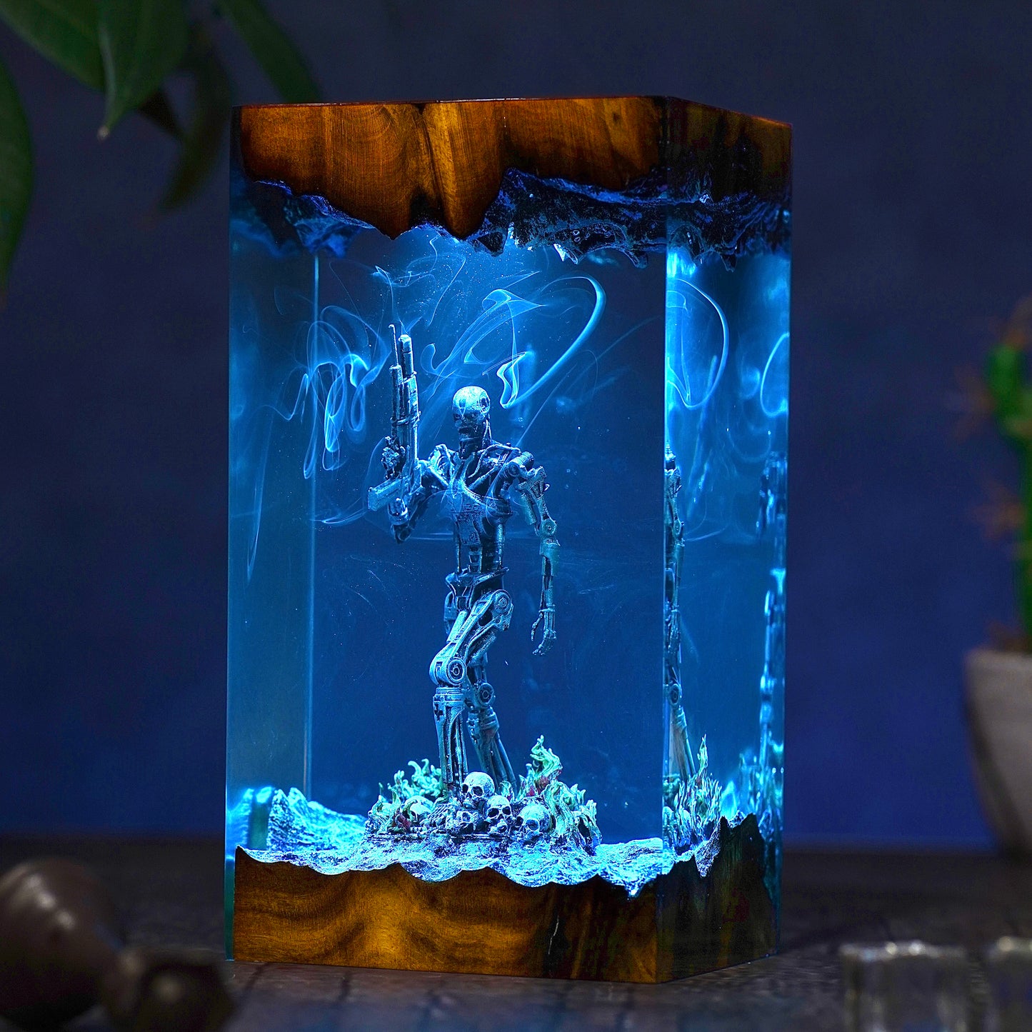Atomic Survivor: Metal Flesh Resin Lamp