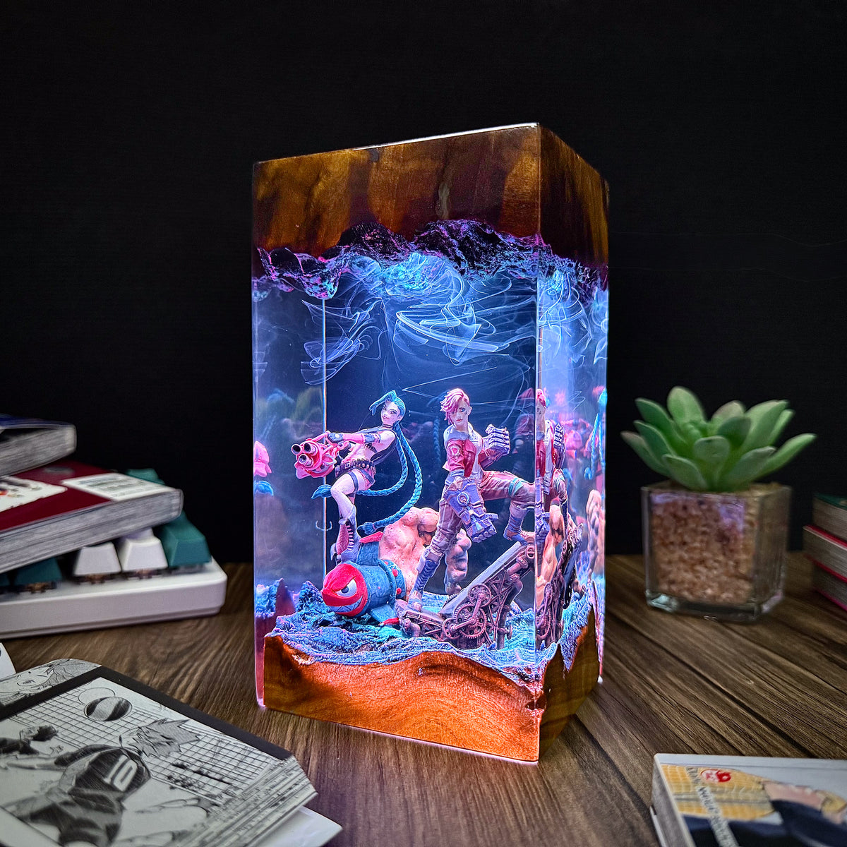 Jin X & Vi LOL Resin lamp