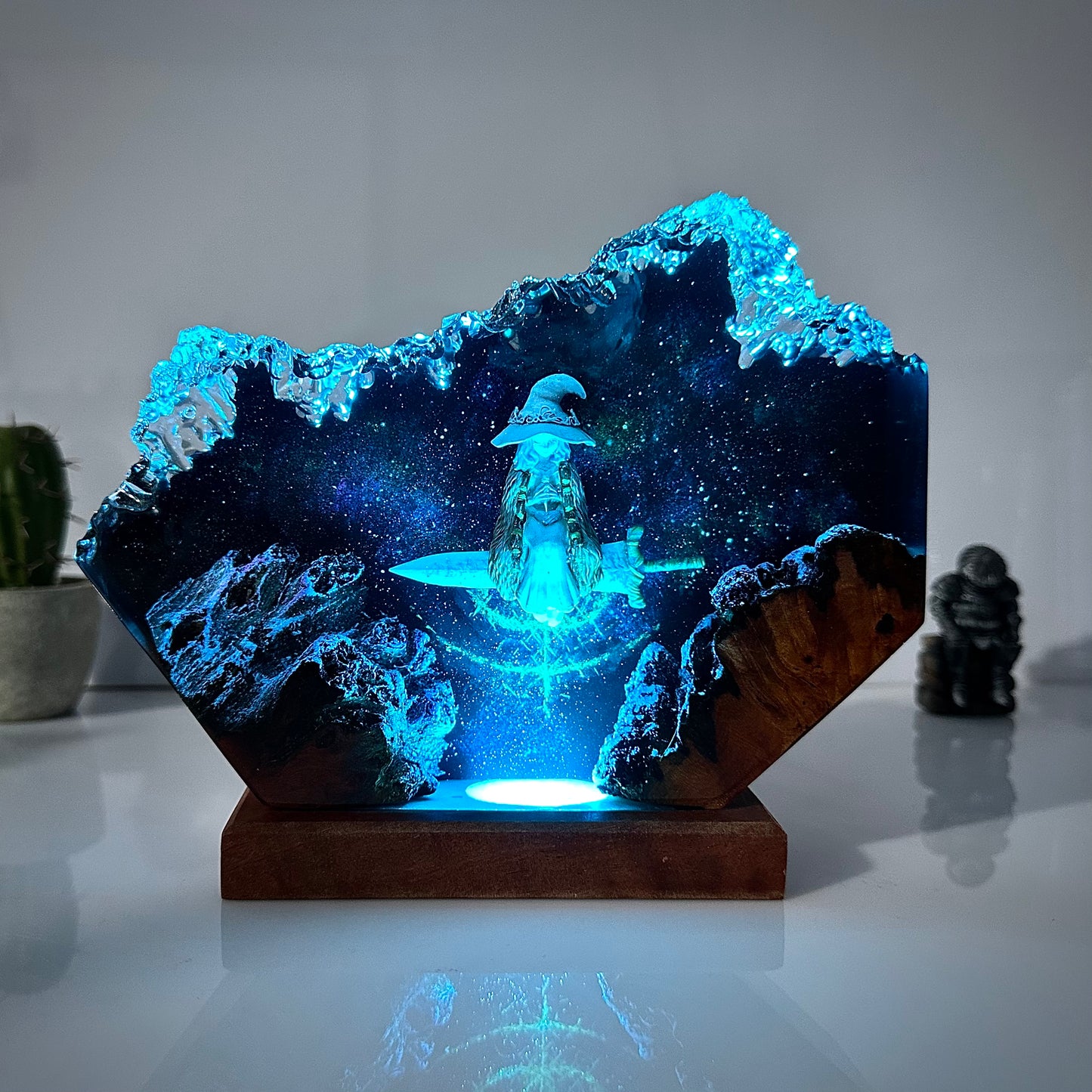The Snow Witch: Lunar Mystery Resin Lamp