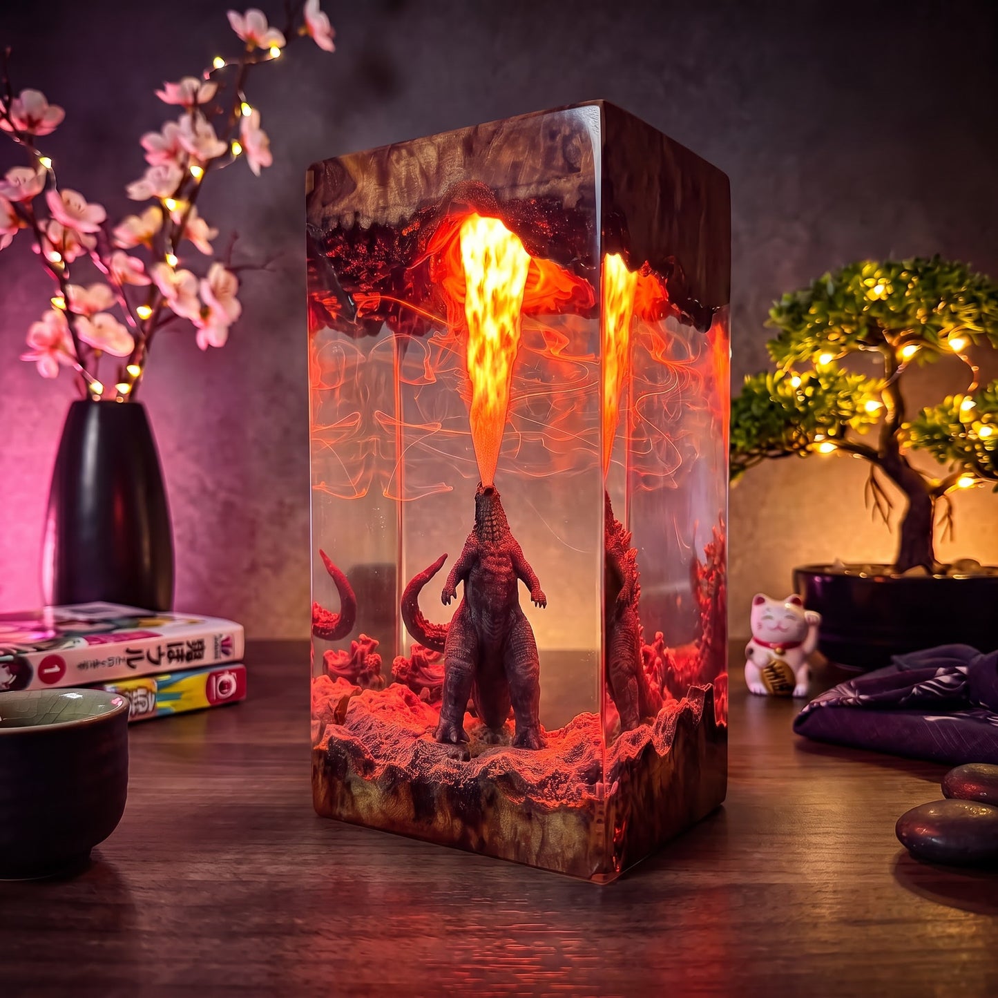 Godzilla 3 Resin Lamp