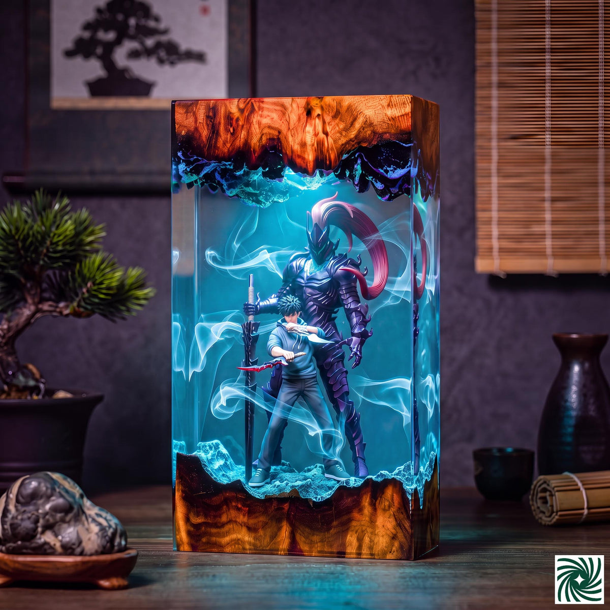 Jin-Woo & Igris Resin Lamp