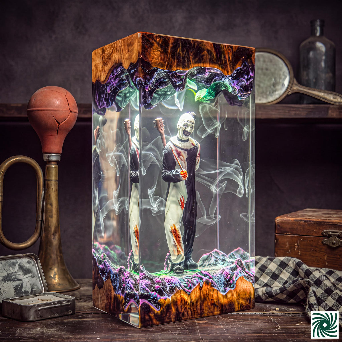 Art the Clown Resin Lamp