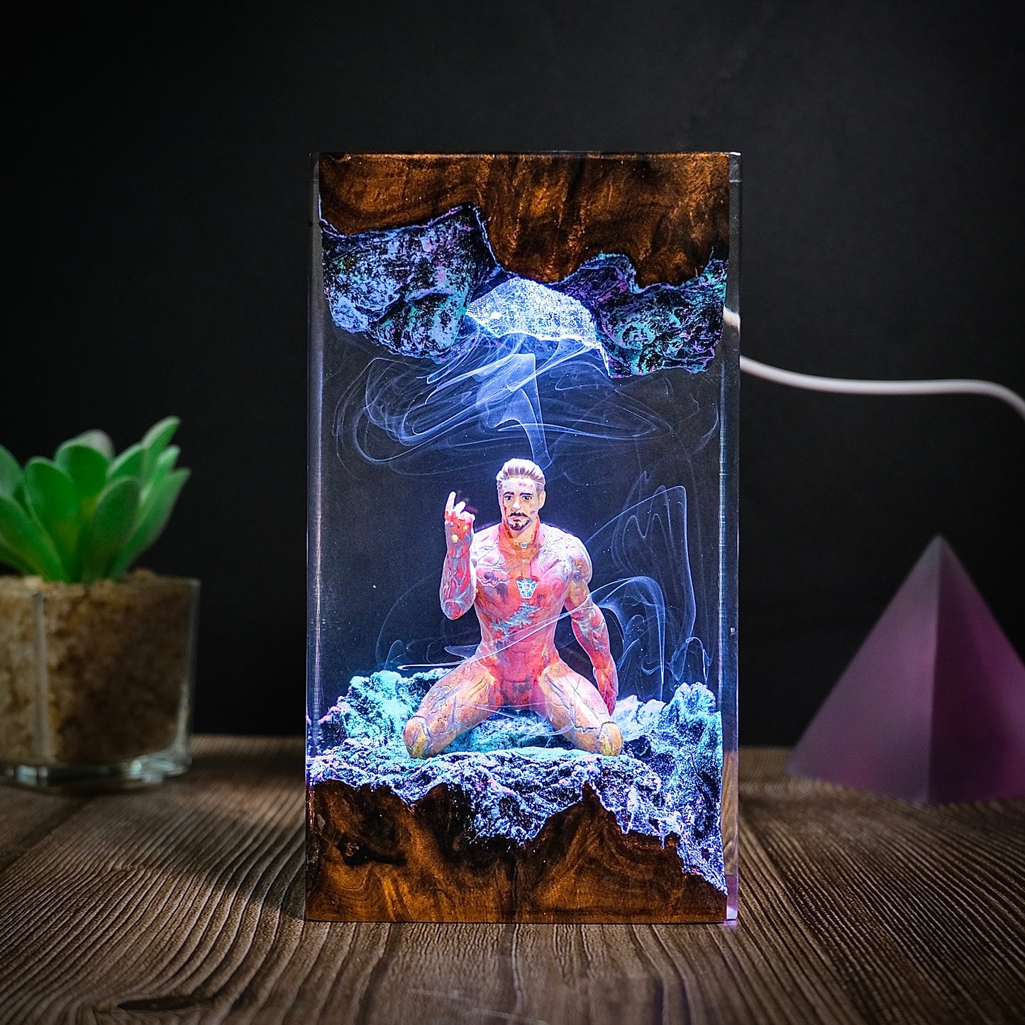 The Final Snap: Heroic Sacrifice Resin Lamp