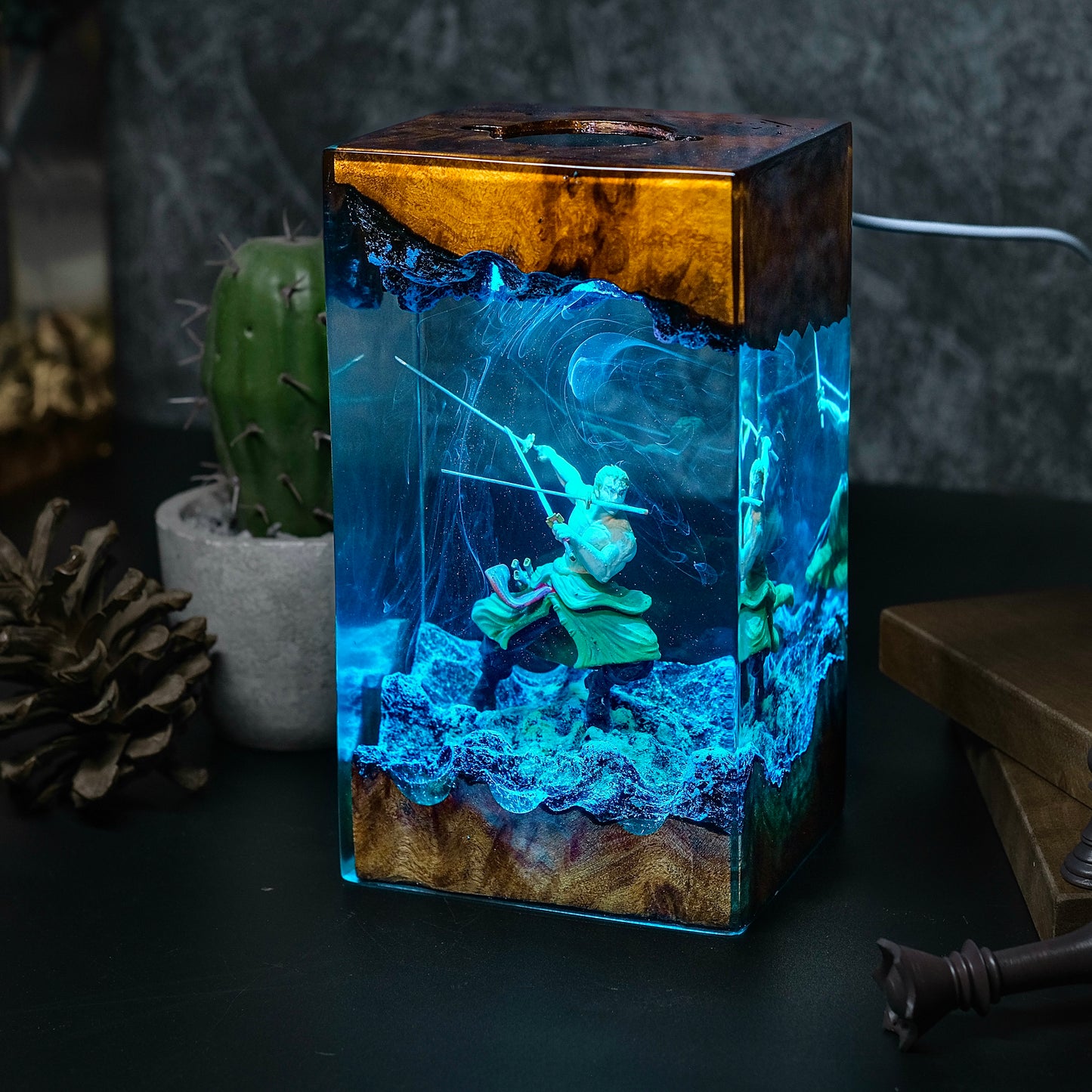 Spectral Swordsman: The Demon Aura Resin Lamp