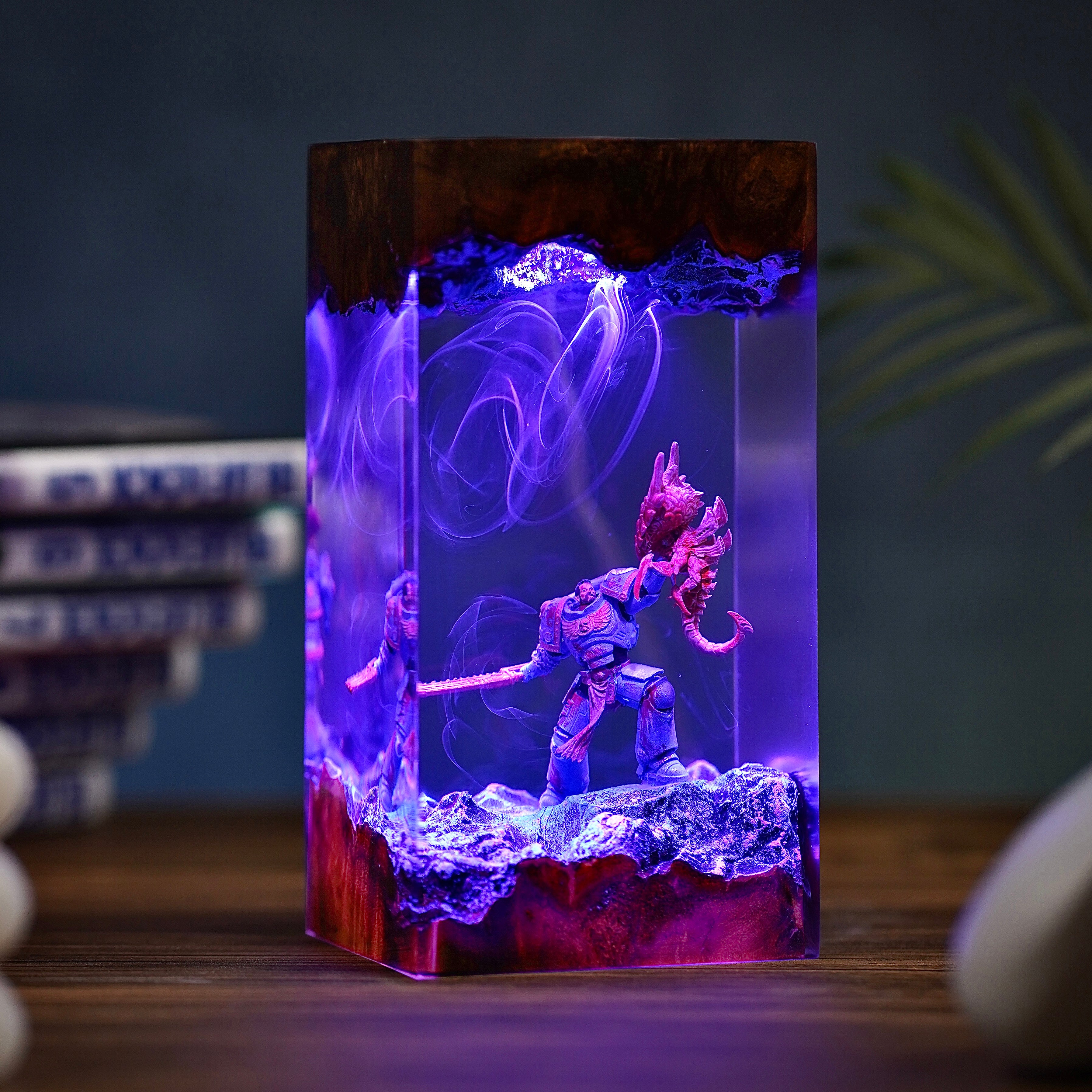 Warhammer Caption Titus Resin lamp
