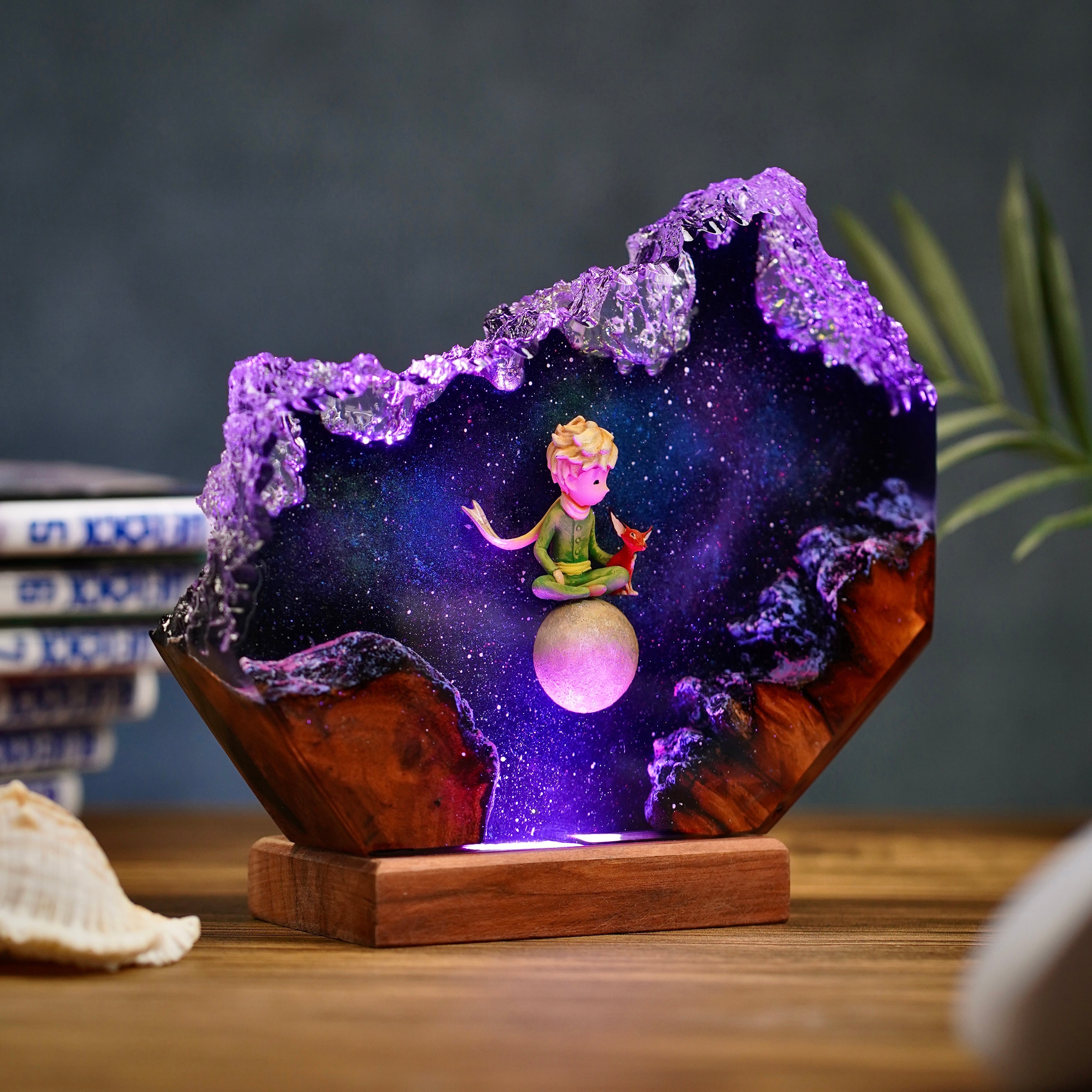 Le Petit Prince & The Fox Resin lamp