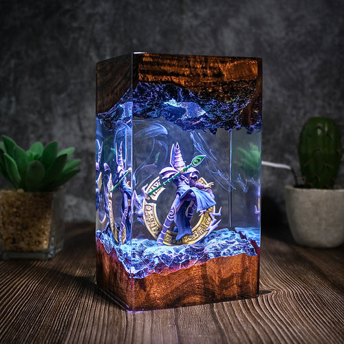 The Ultimate Wizard: Dark Magic Circle Resin Lamp