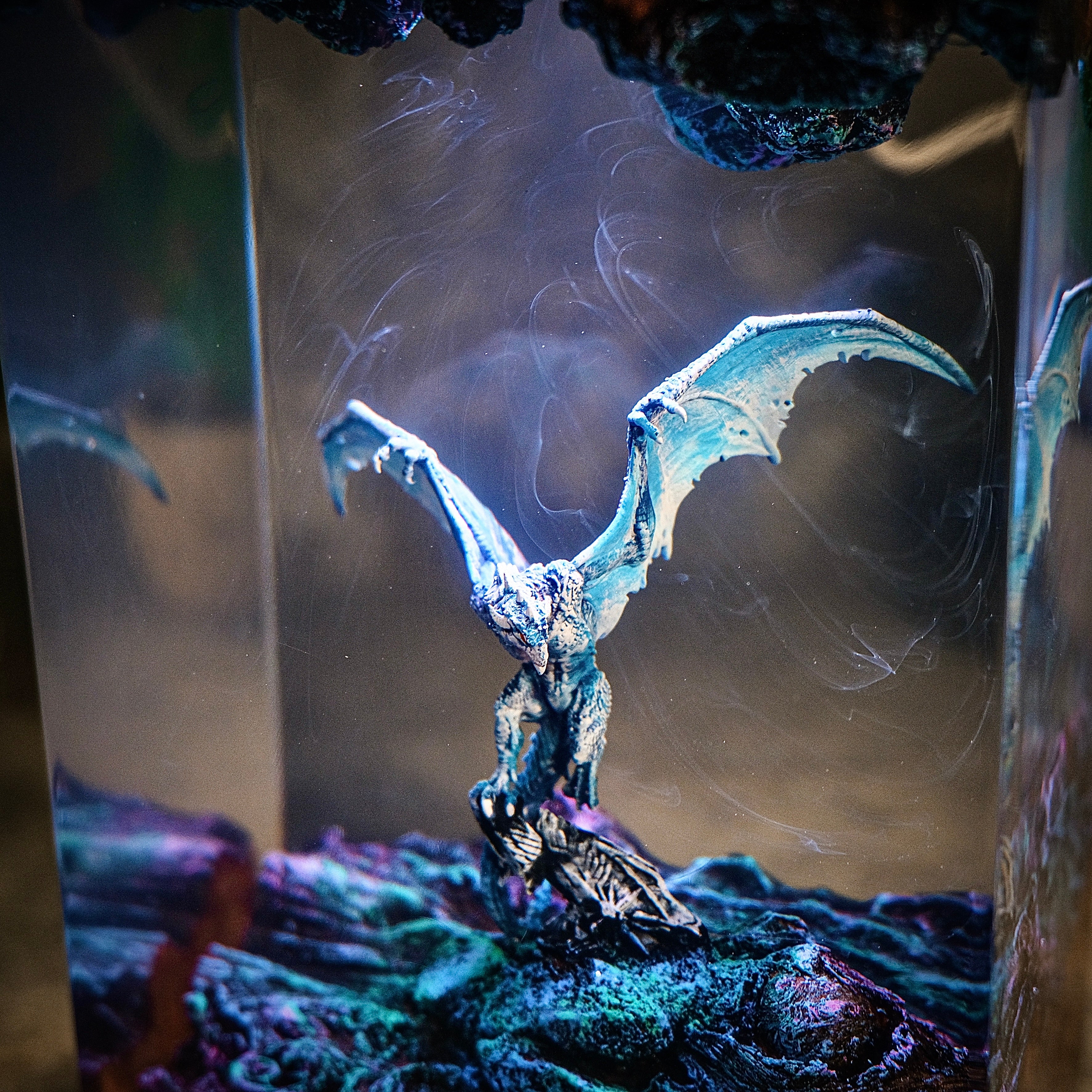 Ice Legend Dragon Resin lamp