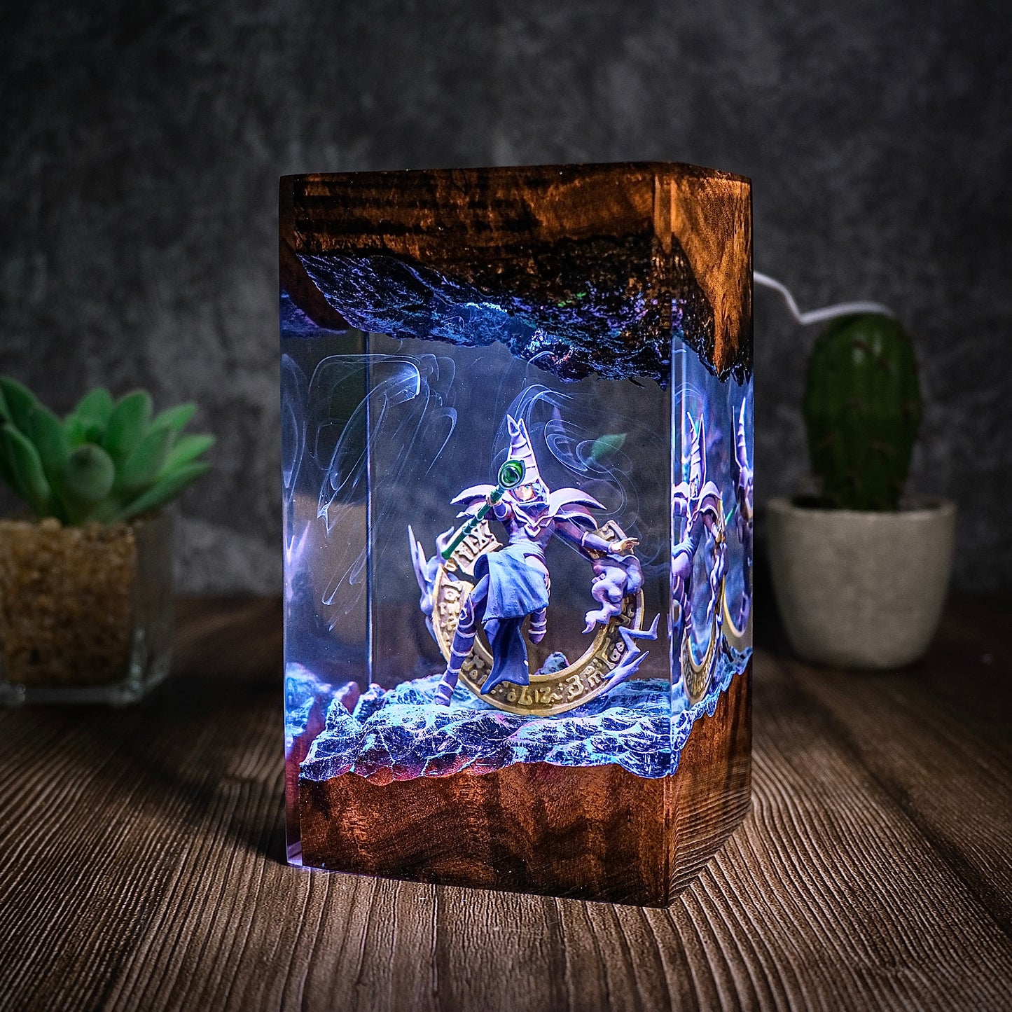 The Ultimate Wizard: Dark Magic Circle Resin Lamp
