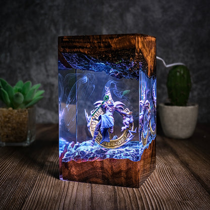 The Ultimate Wizard: Dark Magic Circle Resin Lamp