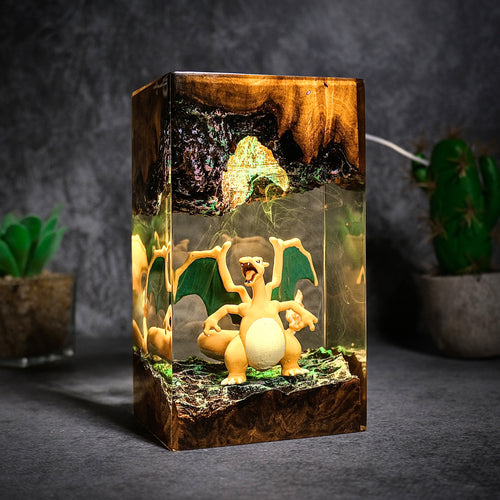 The Apex Flyer: Solar Flare Resin Lamp