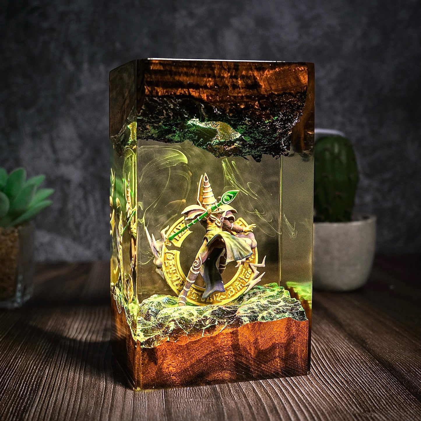The Ultimate Wizard: Dark Magic Circle Resin Lamp