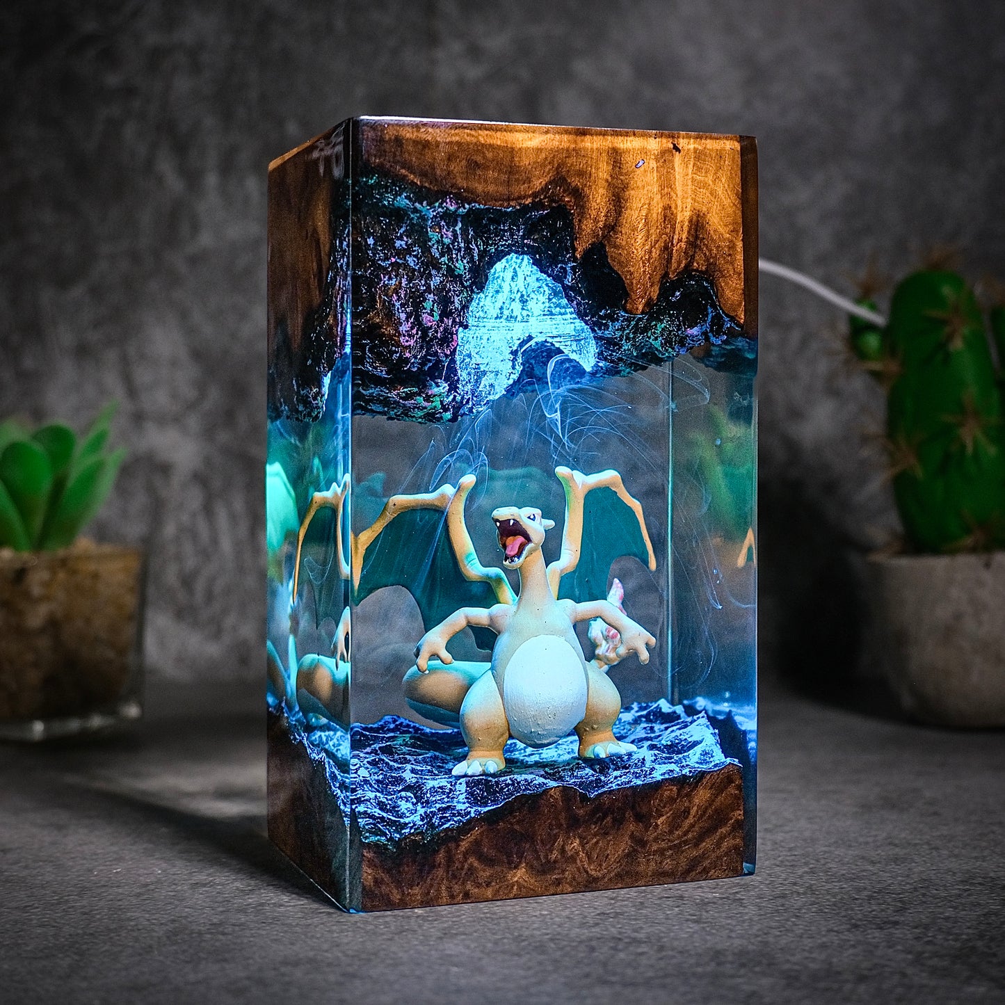 The Apex Flyer: Solar Flare Resin Lamp