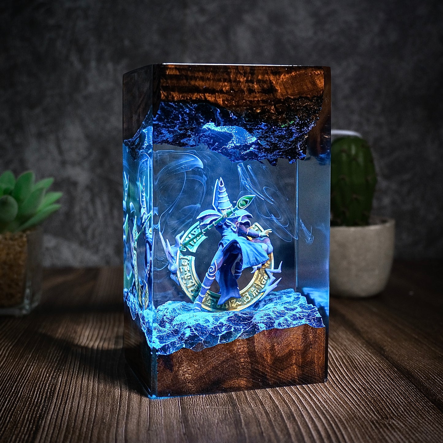 The Ultimate Wizard: Dark Magic Circle Resin Lamp
