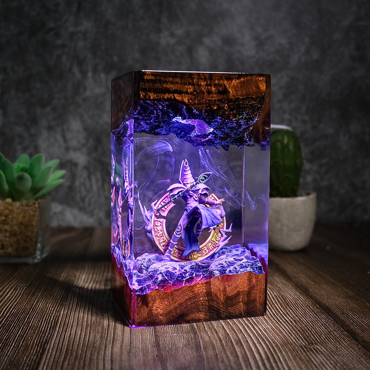 The Ultimate Wizard: Dark Magic Circle Resin Lamp