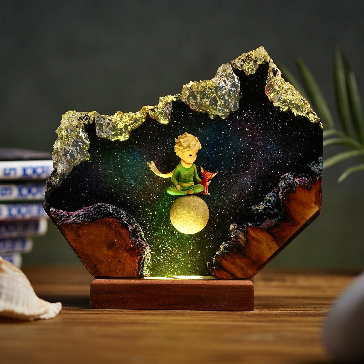 Asteroid B-612: Eternal Friendship Resin Lamp