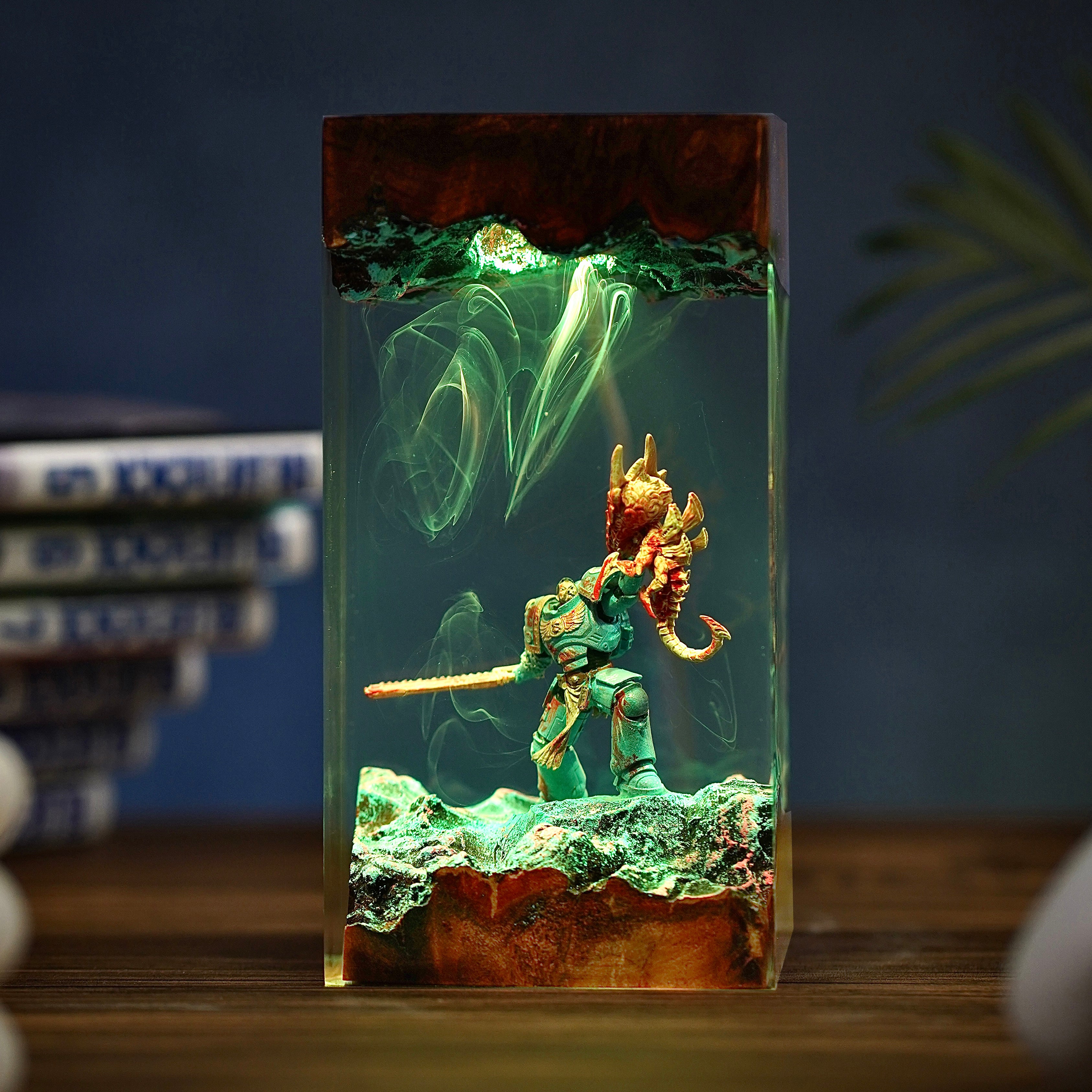 Warhammer Caption Titus Resin lamp