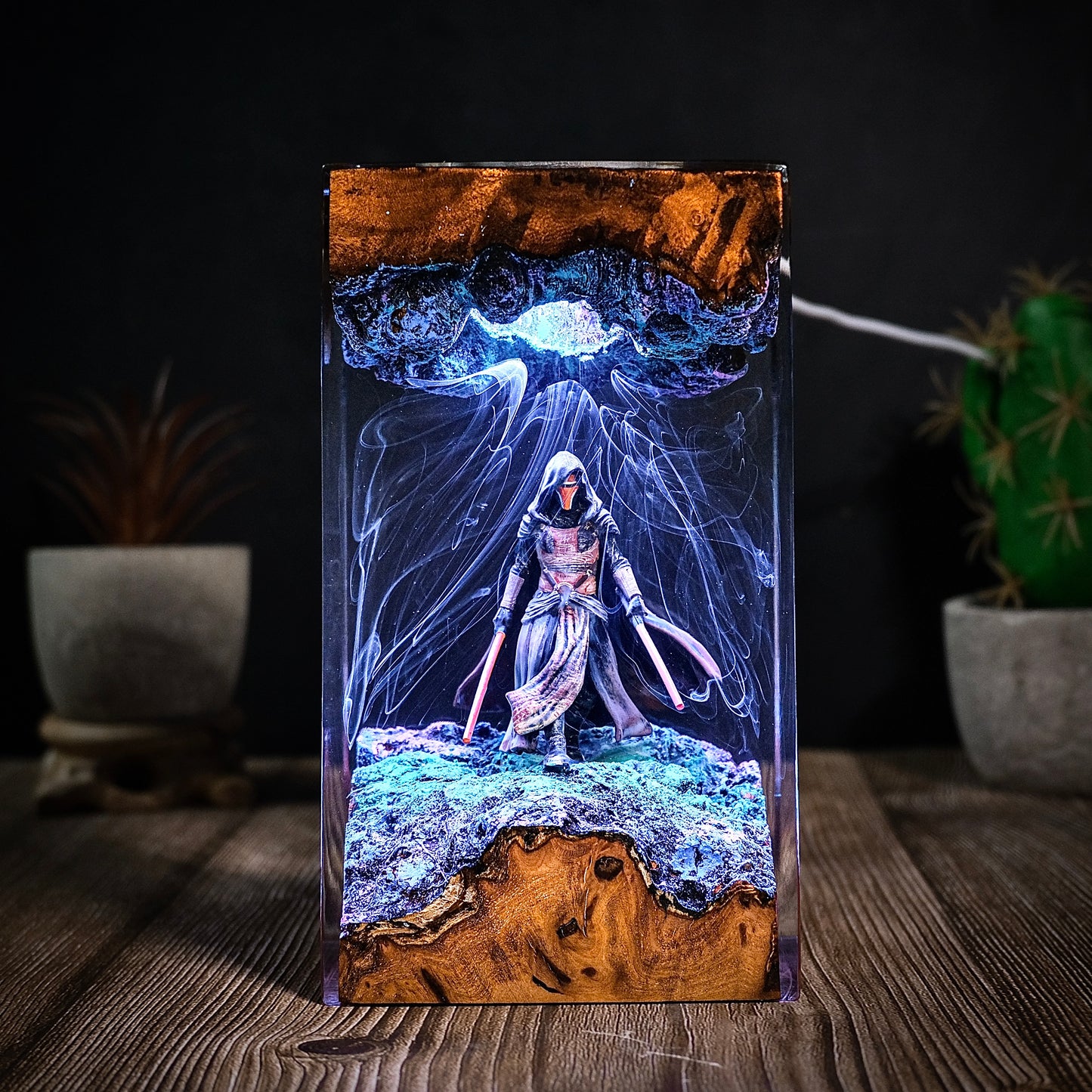 The Prodigal Knight: Galaxy Balance Resin Lamp
