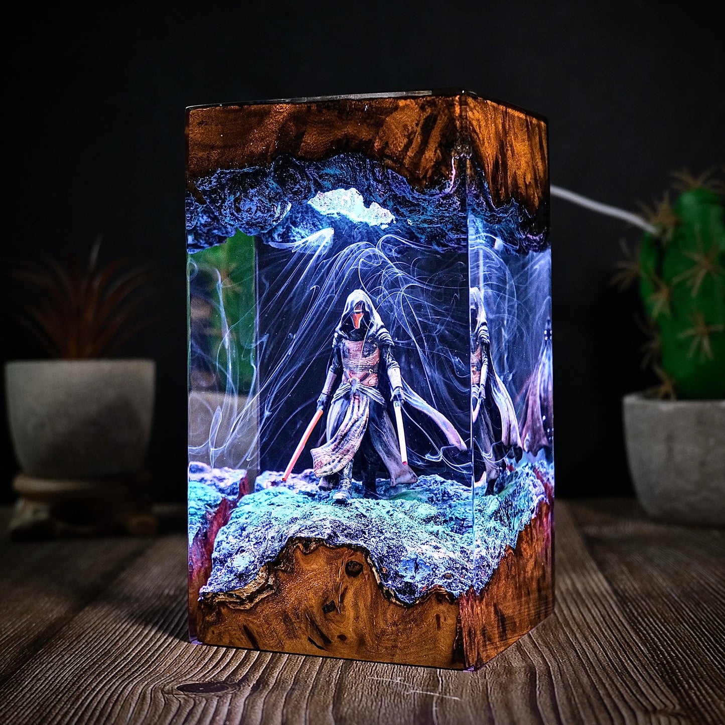 The Prodigal Knight: Galaxy Balance Resin Lamp