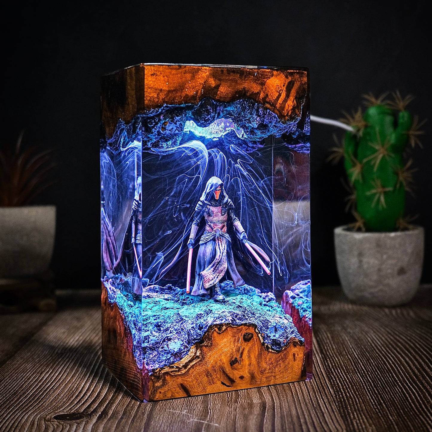 The Prodigal Knight: Galaxy Balance Resin Lamp