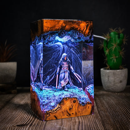 The Prodigal Knight: Galaxy Balance Resin Lamp
