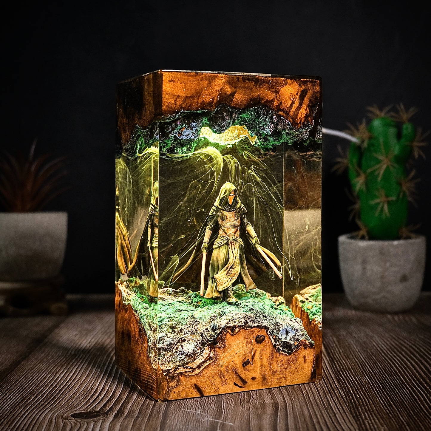 The Prodigal Knight: Galaxy Balance Resin Lamp