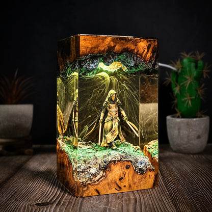 The Prodigal Knight: Galaxy Balance Resin Lamp
