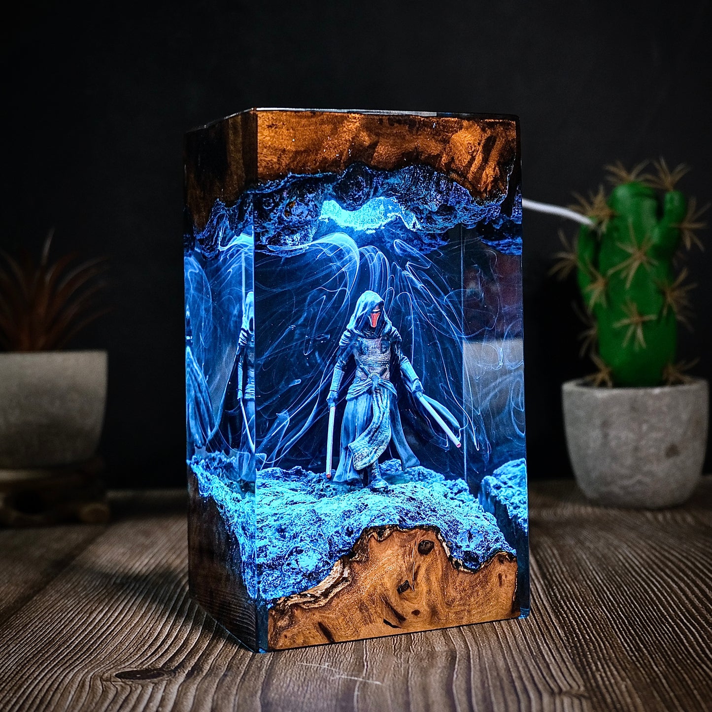 The Prodigal Knight: Galaxy Balance Resin Lamp