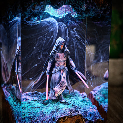 The Prodigal Knight: Galaxy Balance Resin Lamp