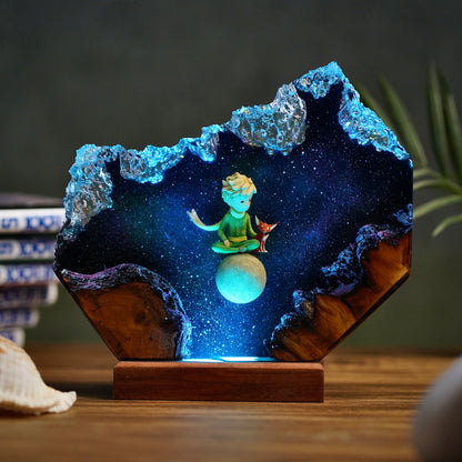 Asteroid B-612: Eternal Friendship Resin Lamp