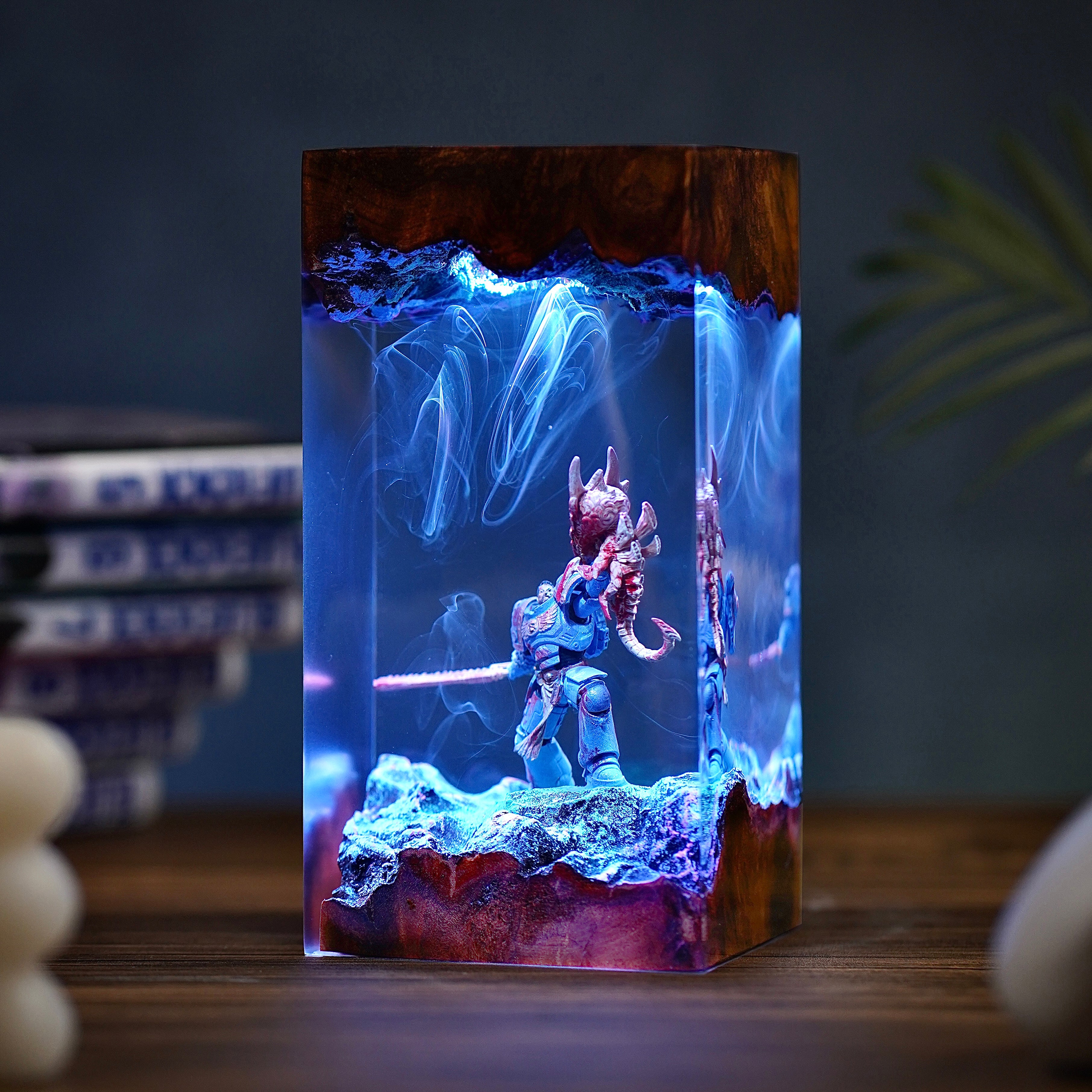Warhammer Caption Titus Resin lamp