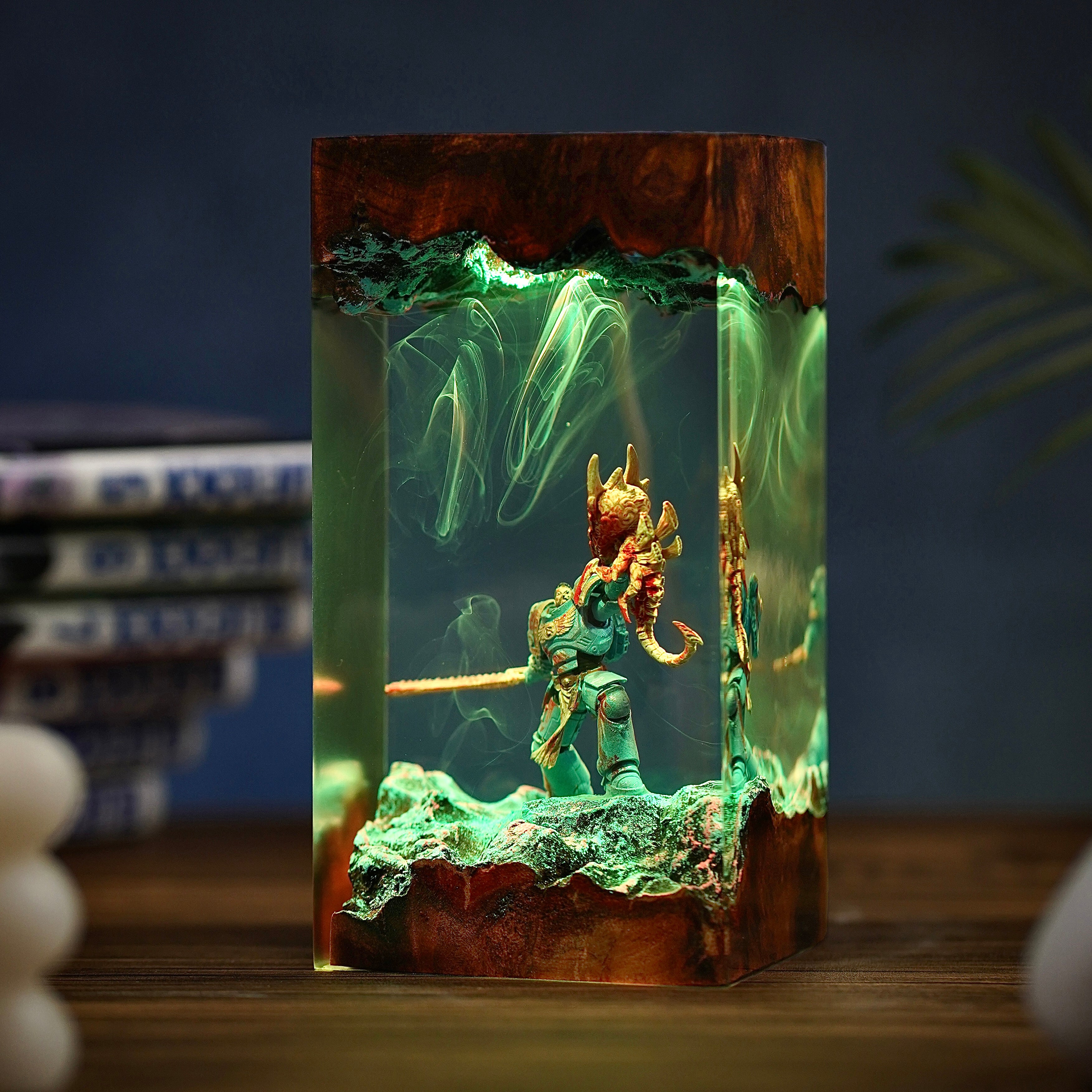 Warhammer Caption Titus Resin lamp