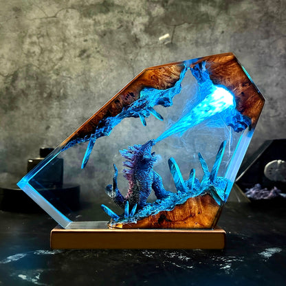 Monarch of the Ruins: Atomic Surge Resin Lamp