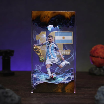 The Best Football Player Resin Lamp