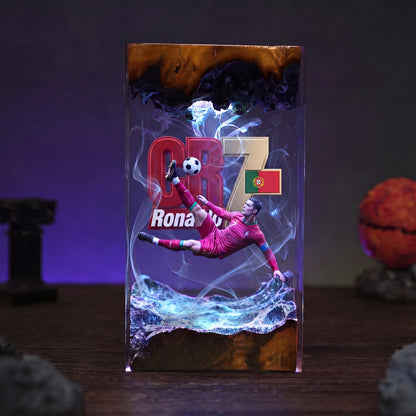 The Best Football Player Resin Lamp