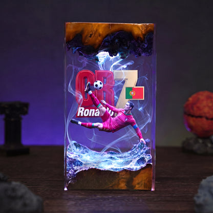 The Best Football Player Resin Lamp