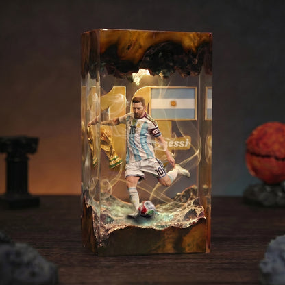 The Best Football Player Resin Lamp