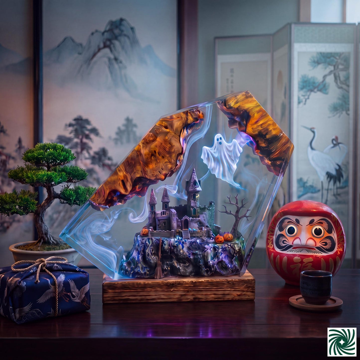Halloween Resin Lamp
