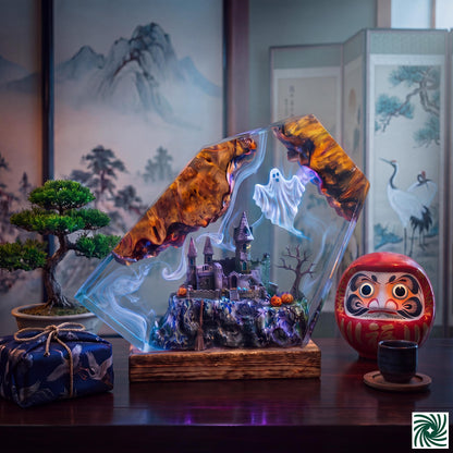 Halloween Resin Lamp