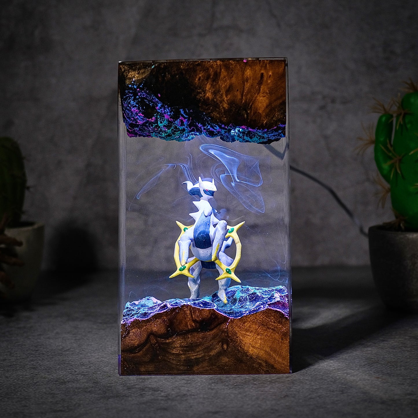 The Prime Creator: Celestial Ring Resin Lamp