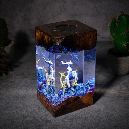 The Prime Creator: Celestial Ring Resin Lamp
