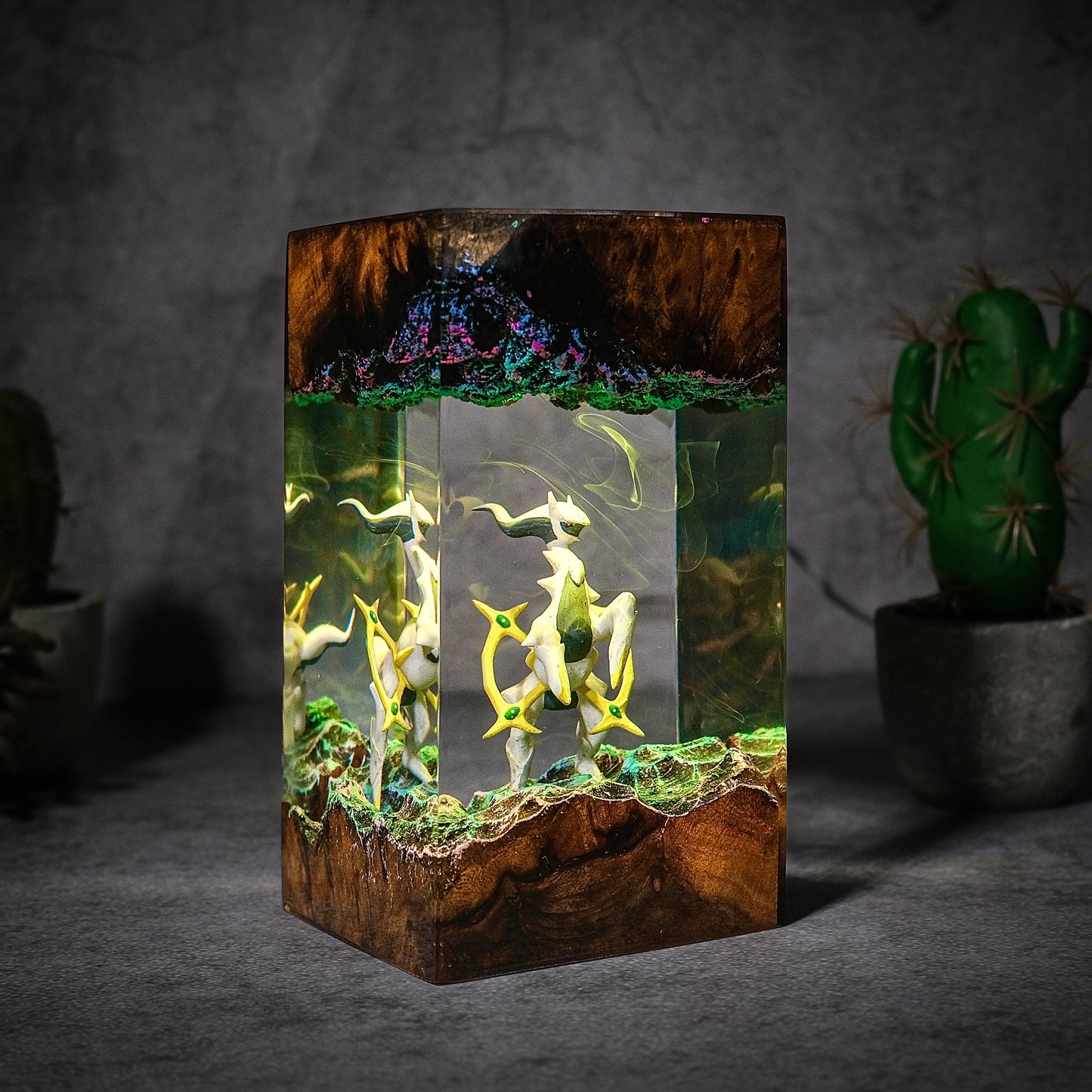 The Prime Creator: Celestial Ring Resin Lamp