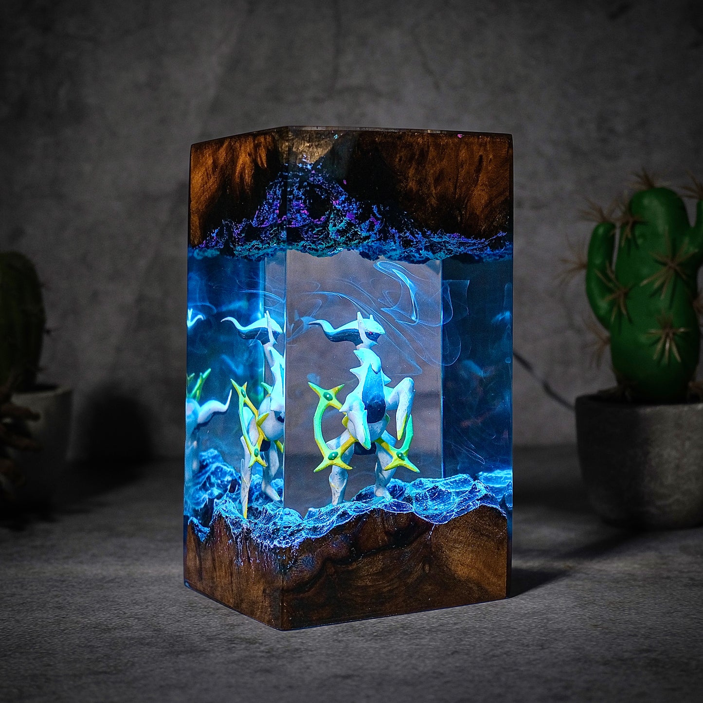 The Prime Creator: Celestial Ring Resin Lamp