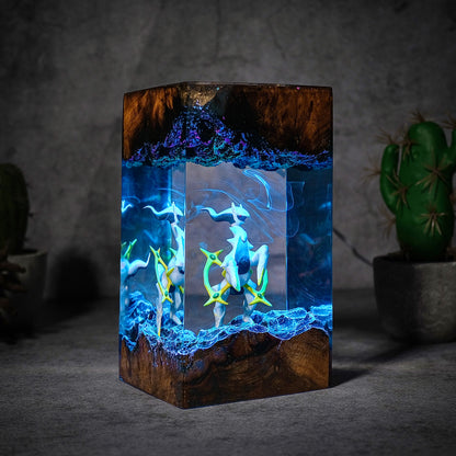 The Prime Creator: Celestial Ring Resin Lamp