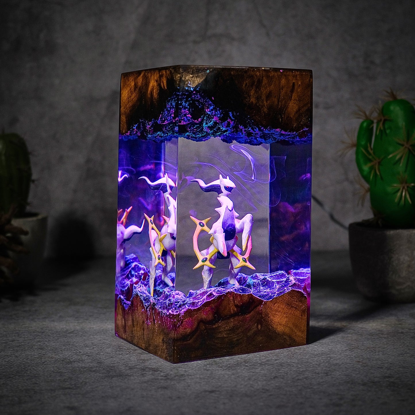 The Prime Creator: Celestial Ring Resin Lamp