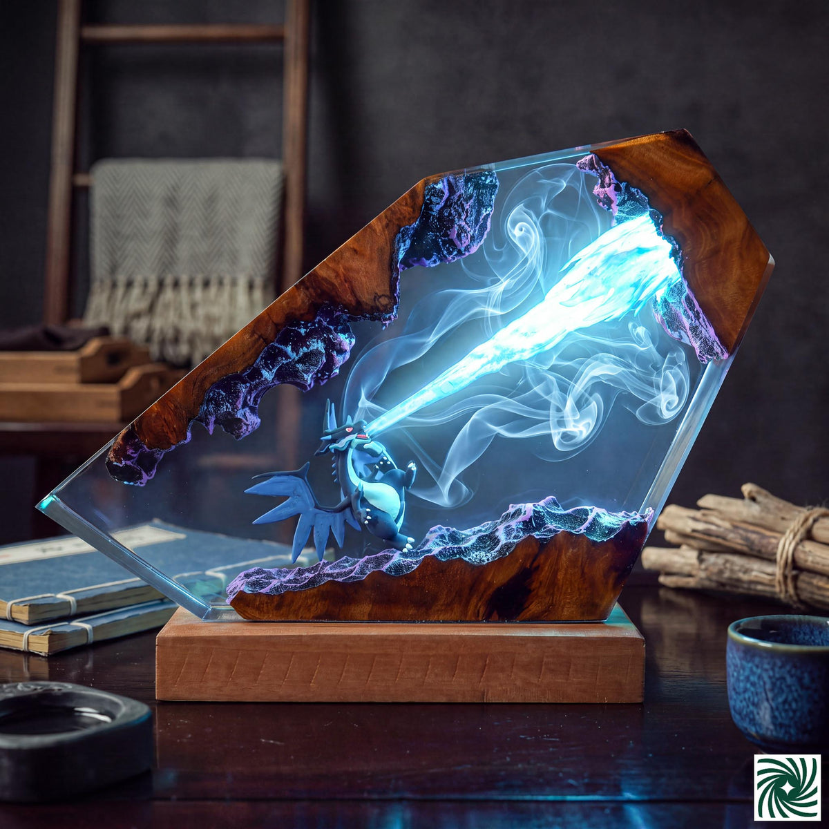 Mega Charizard X Resin Lamp