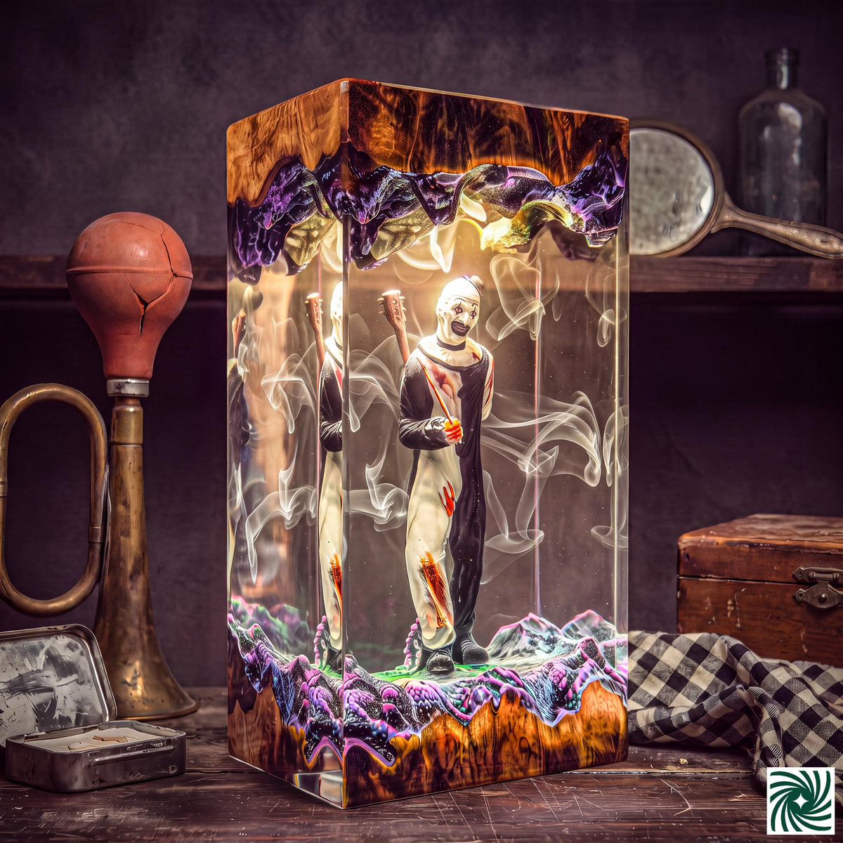 Art the Clown Resin Lamp
