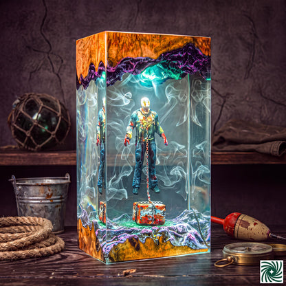 Jason Voorhees Underwater Resin Lamp