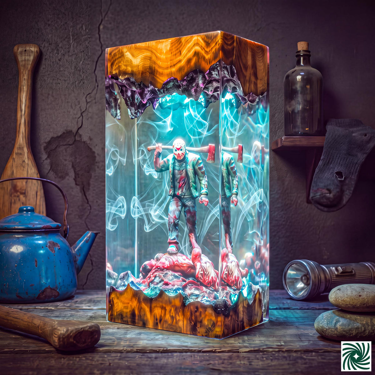 Halloween Resin Lamp